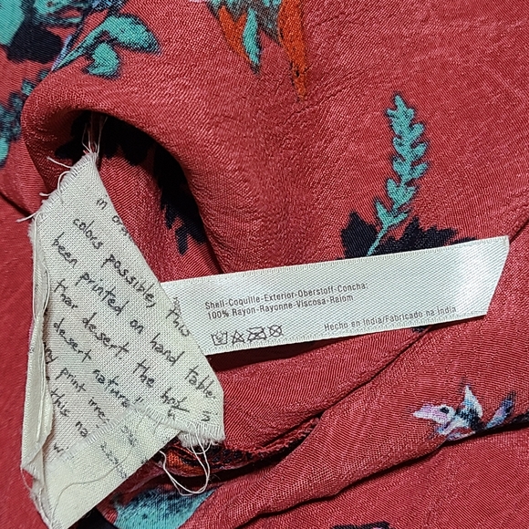 Free People Moonlight Garden Floral Bohemian Palazzo pants size S - Picture 5 of 9